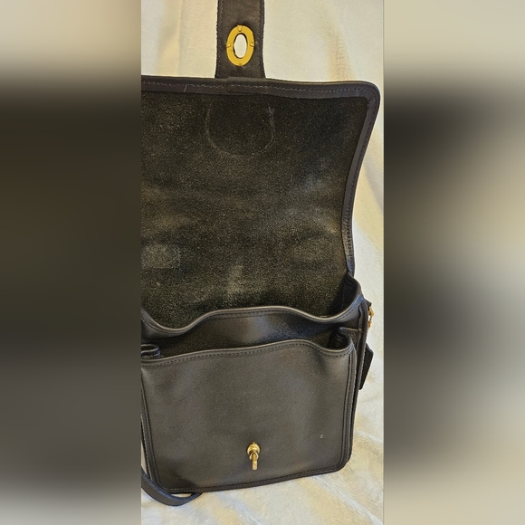 Coach Station crossbody messenger crossbody 1990's Blk Vintage #5130 - Picture 5 of 10